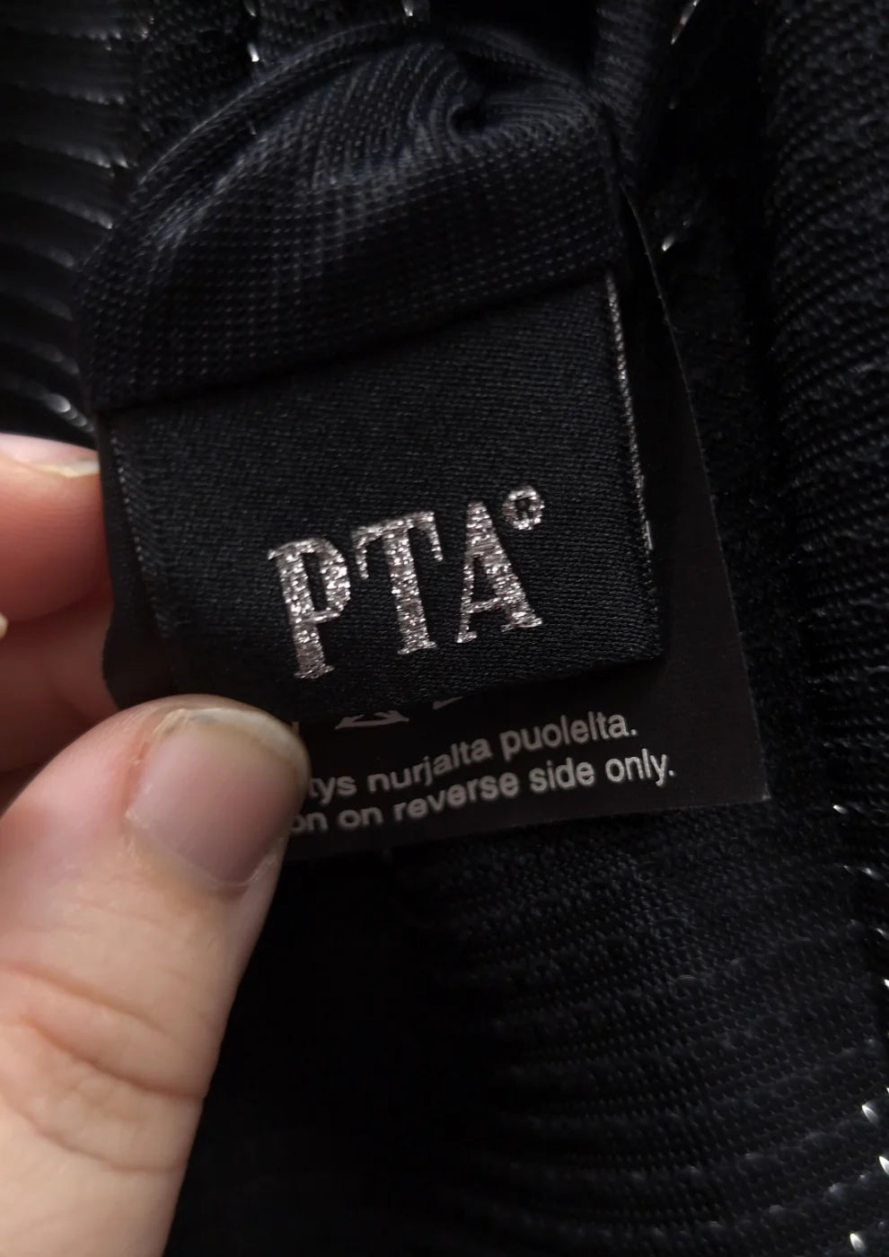 PTA svart ärmlös klänning med struktur