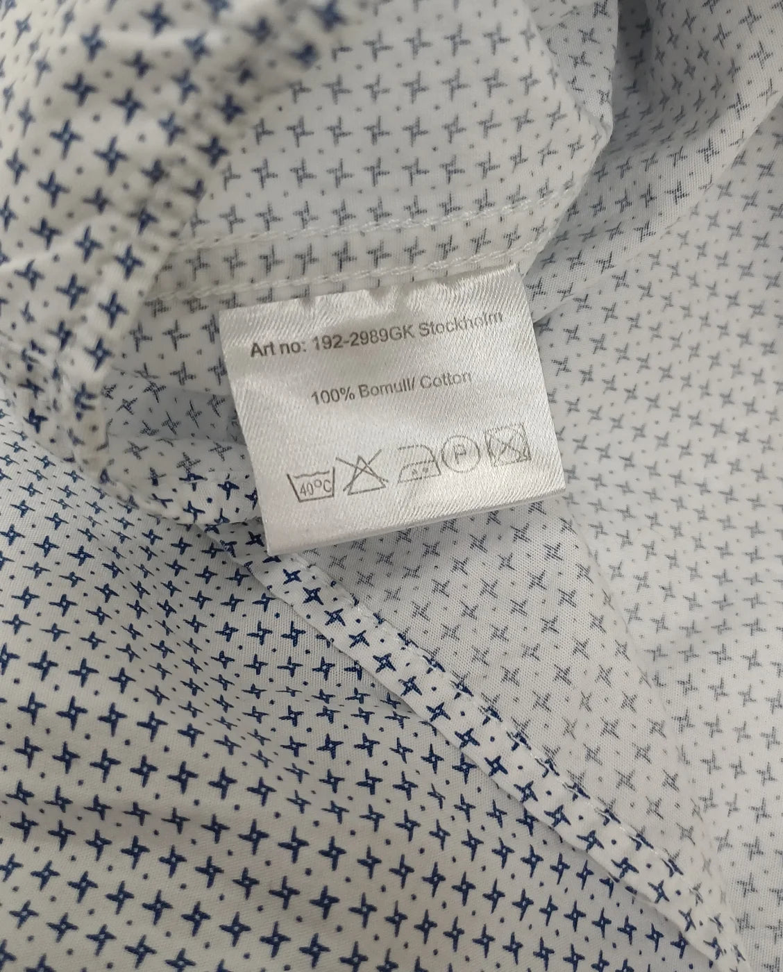 FS Finest Shirtmaker mönstrad bomullsskjorta