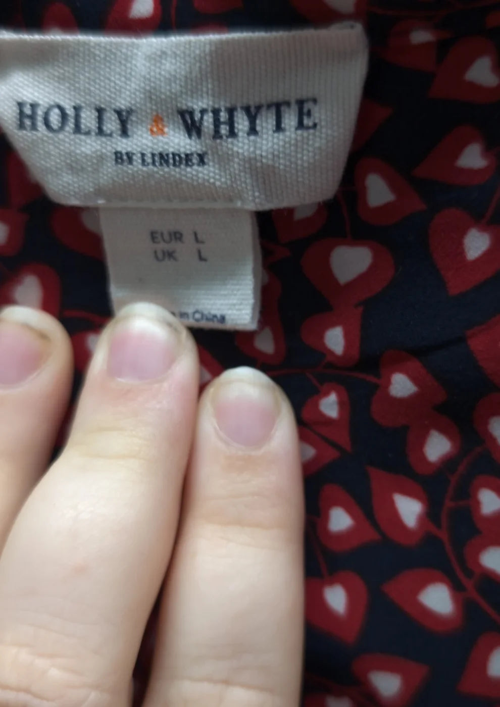 Holly & Whyte mönstrad klänning med långa ärmar