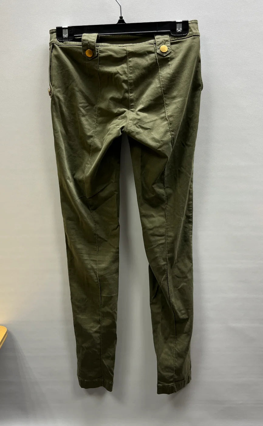 Hunkydory olivfärgade cargobyxor XS