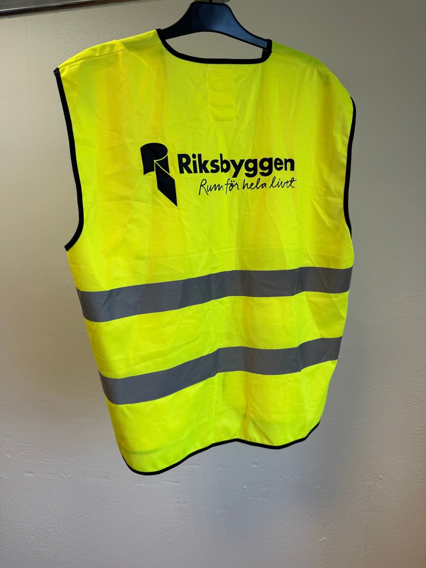 Riksbyggen varselväst med reflexband