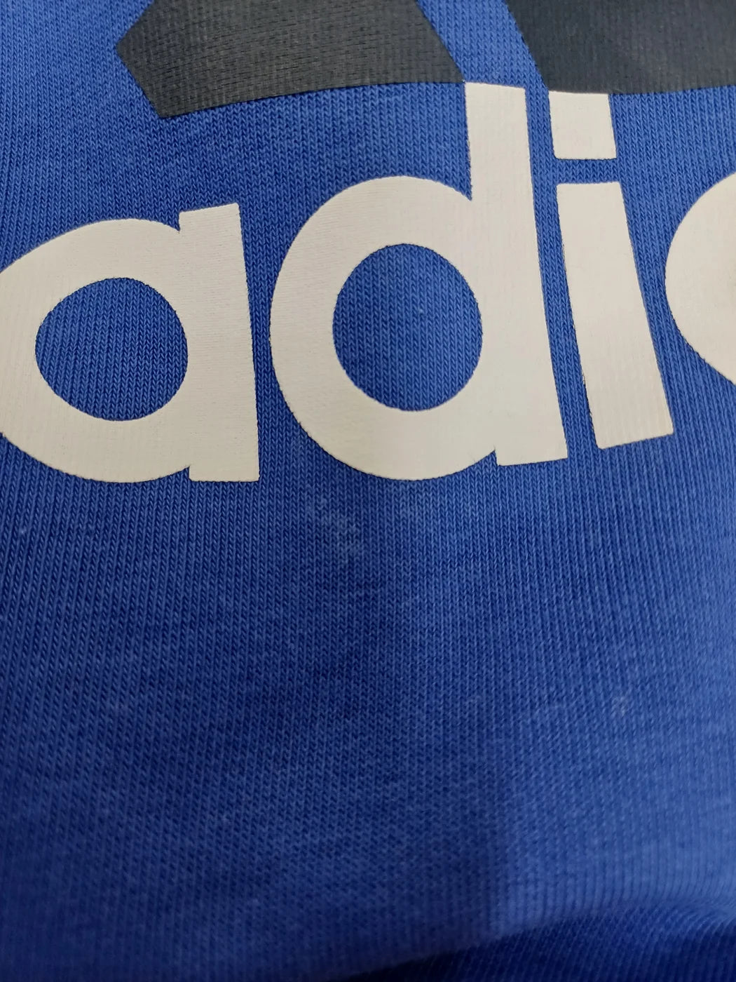 Adidas blå hoodie för barn med logga