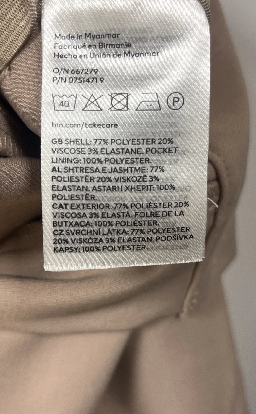 H&M klassiska beige byxor