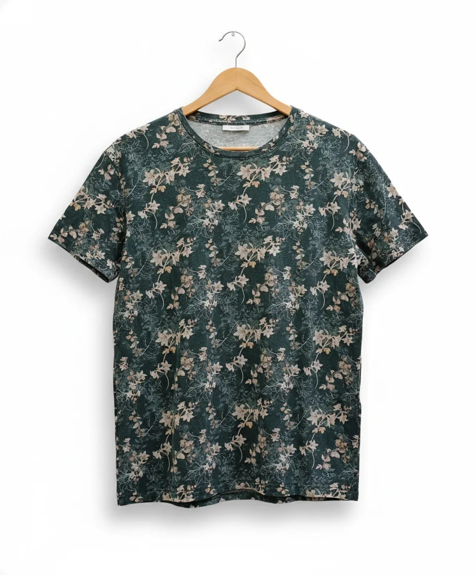 Strömberg t-shirt i bomull med blommönster - Herr
