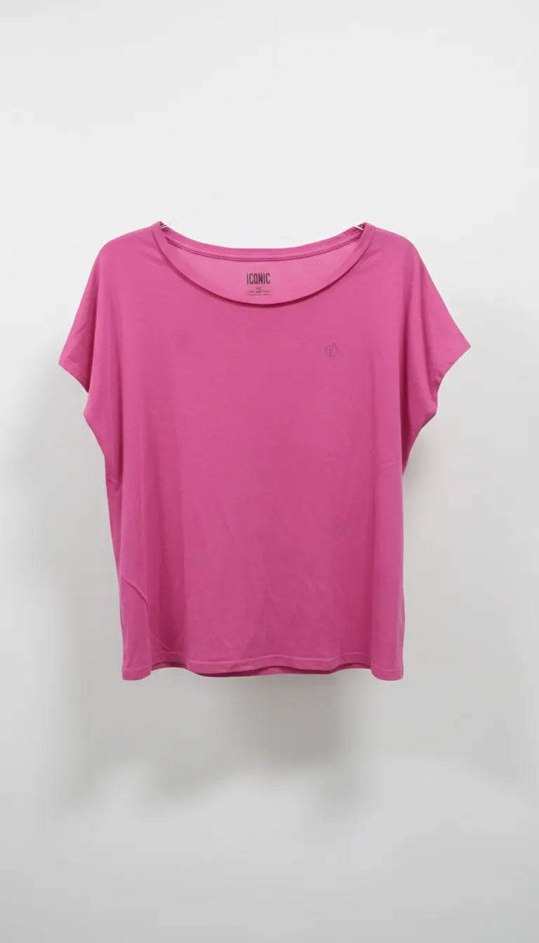 Iconic rosa kortärmad t-shirt