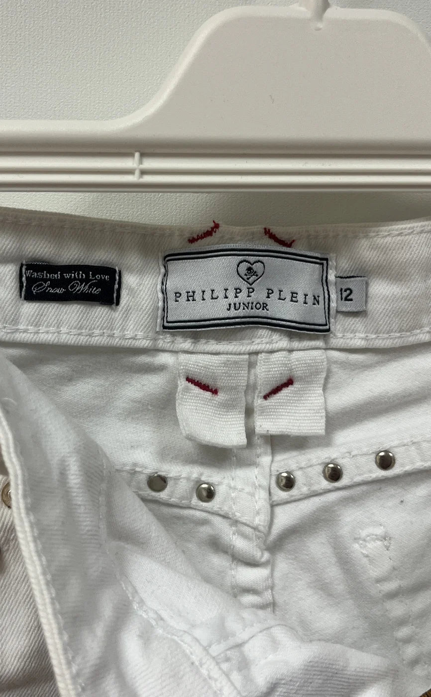 Philipp Plein vita denimshorts
