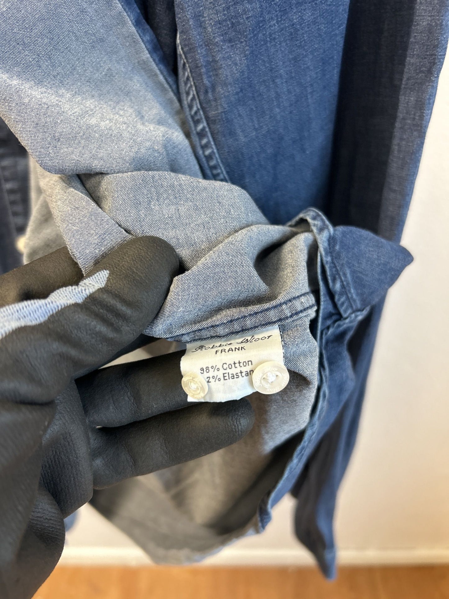 Robbie Moor slim fit denimskjorta
