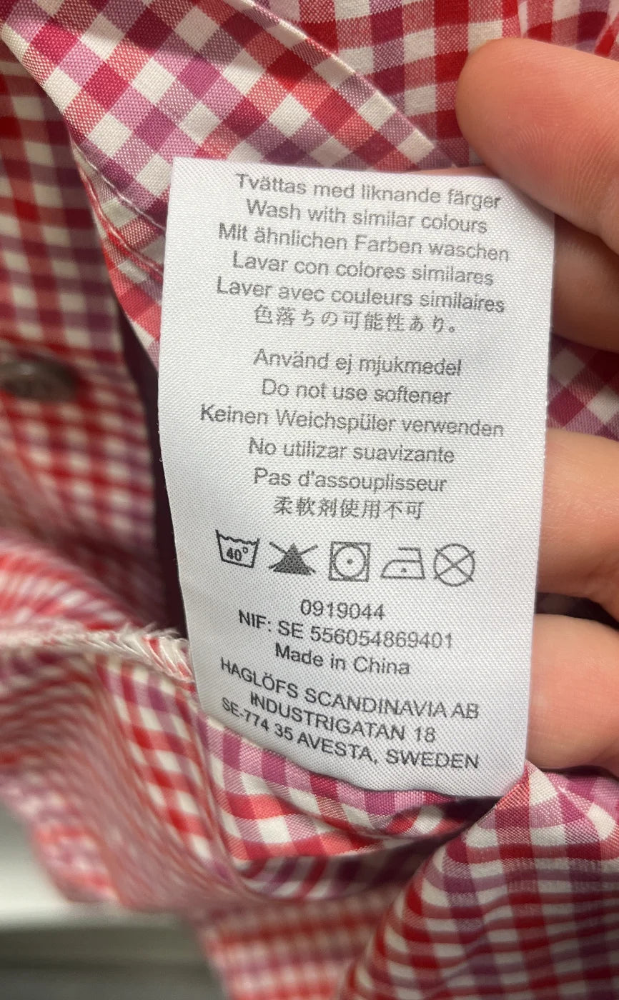 Haglöfs rutig skjorta XL