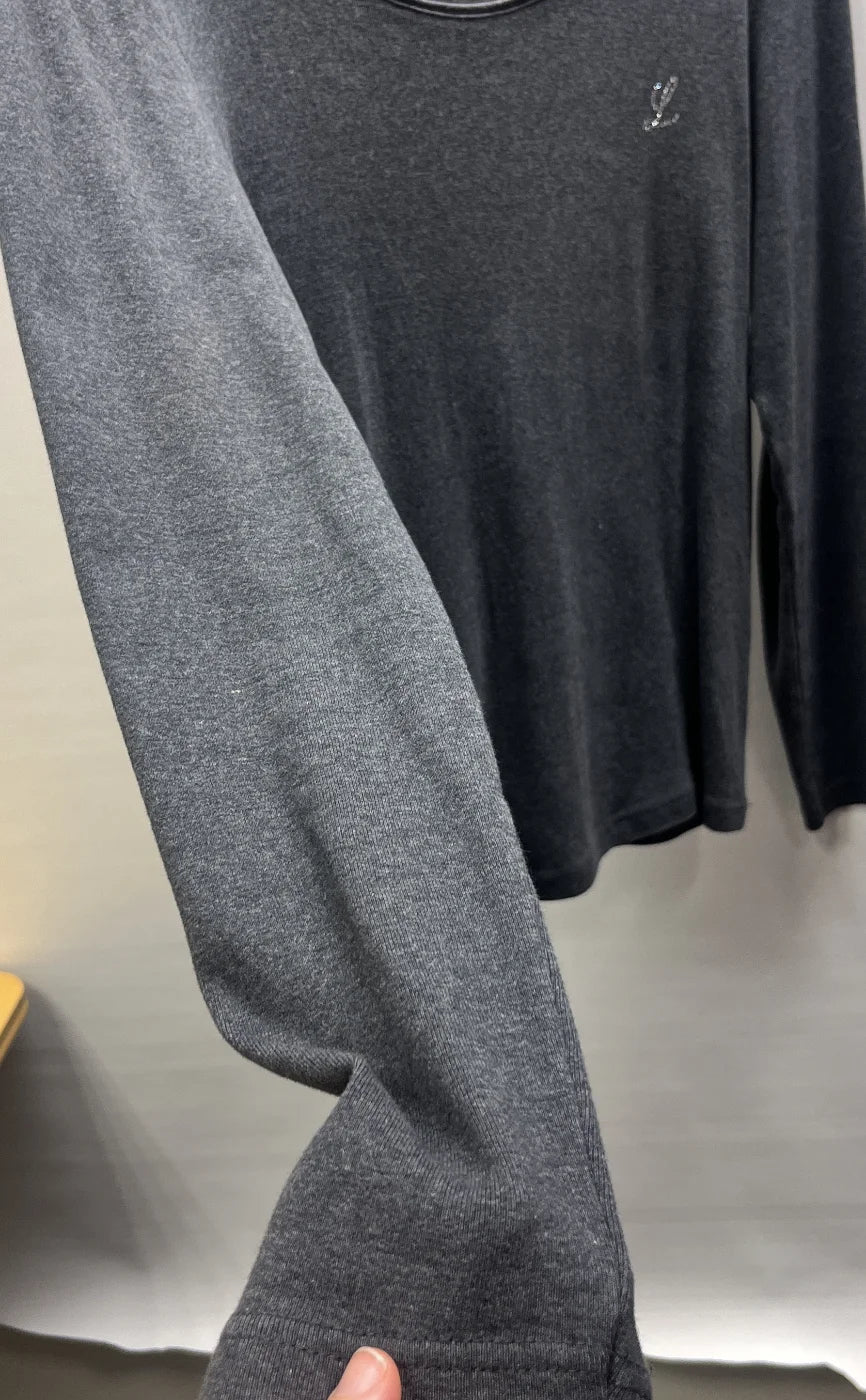 Lindri långärmad topp med strasslogga