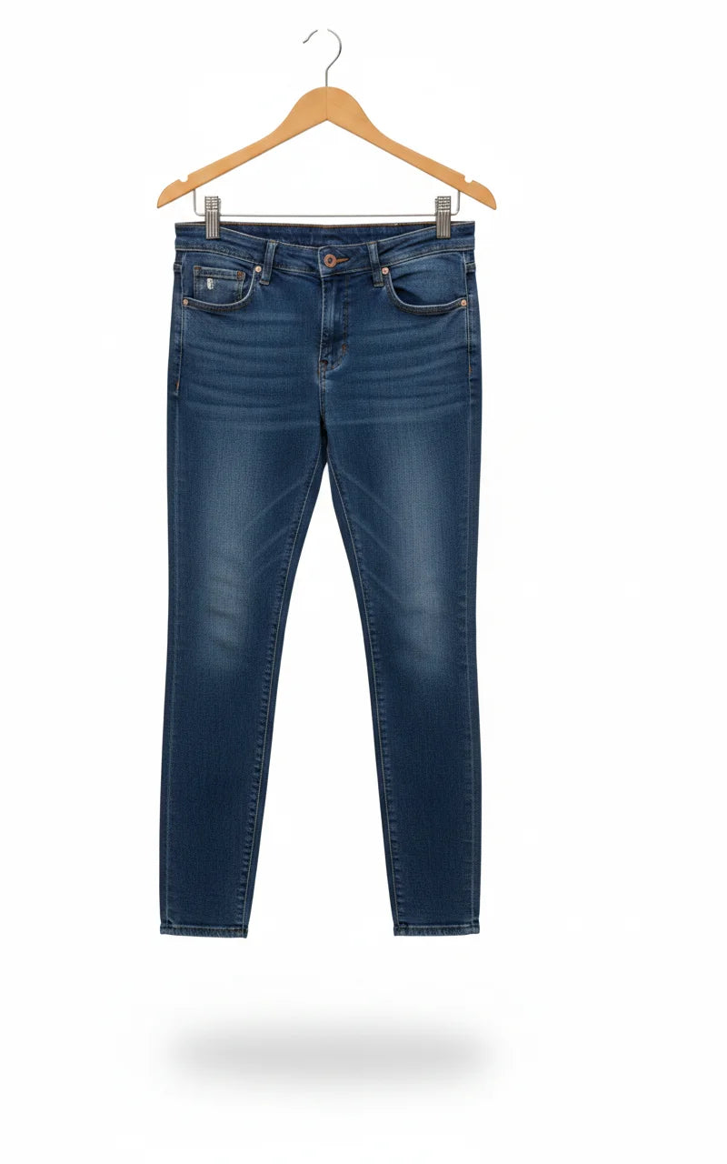 Mörkblå smala jeans