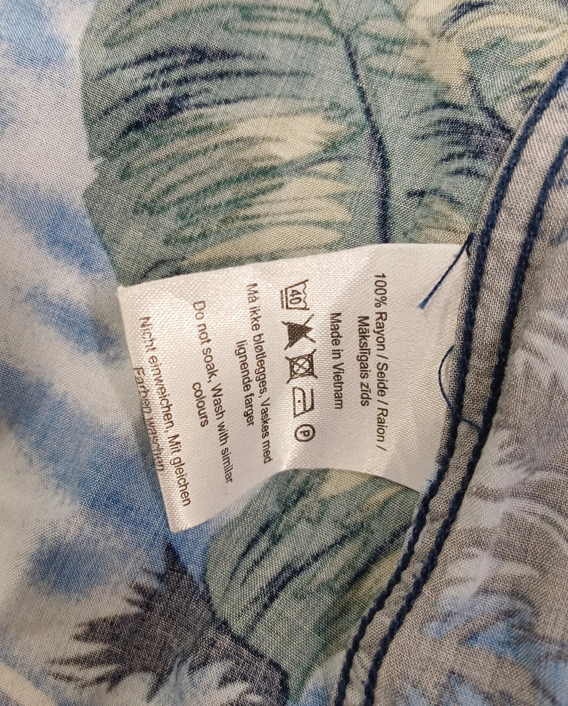 Dressmann blommig skjorta med kort ärm