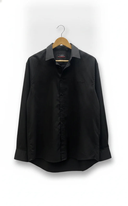Pierre Cardin regular fit svart skjorta