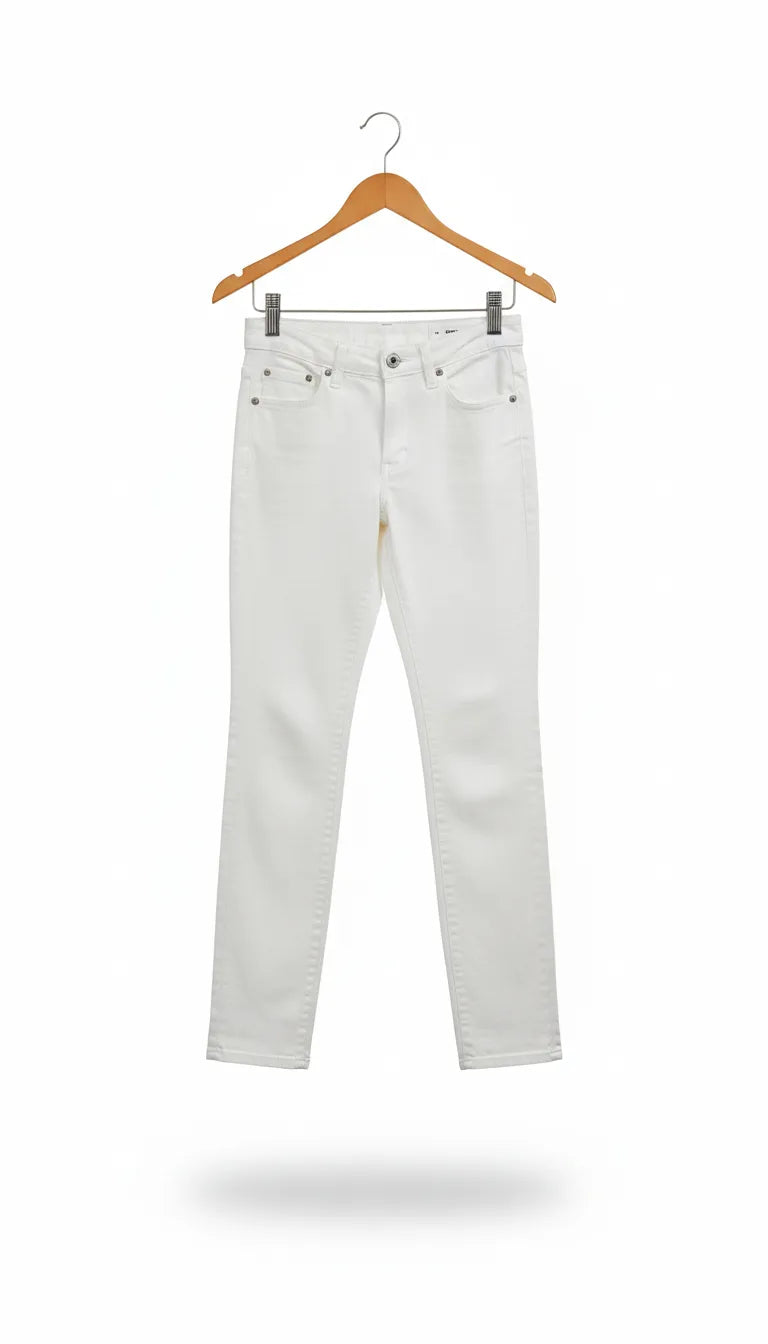 KappAhl vita smala jeans