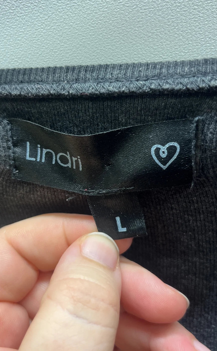 Lindri långärmad topp med strasslogga