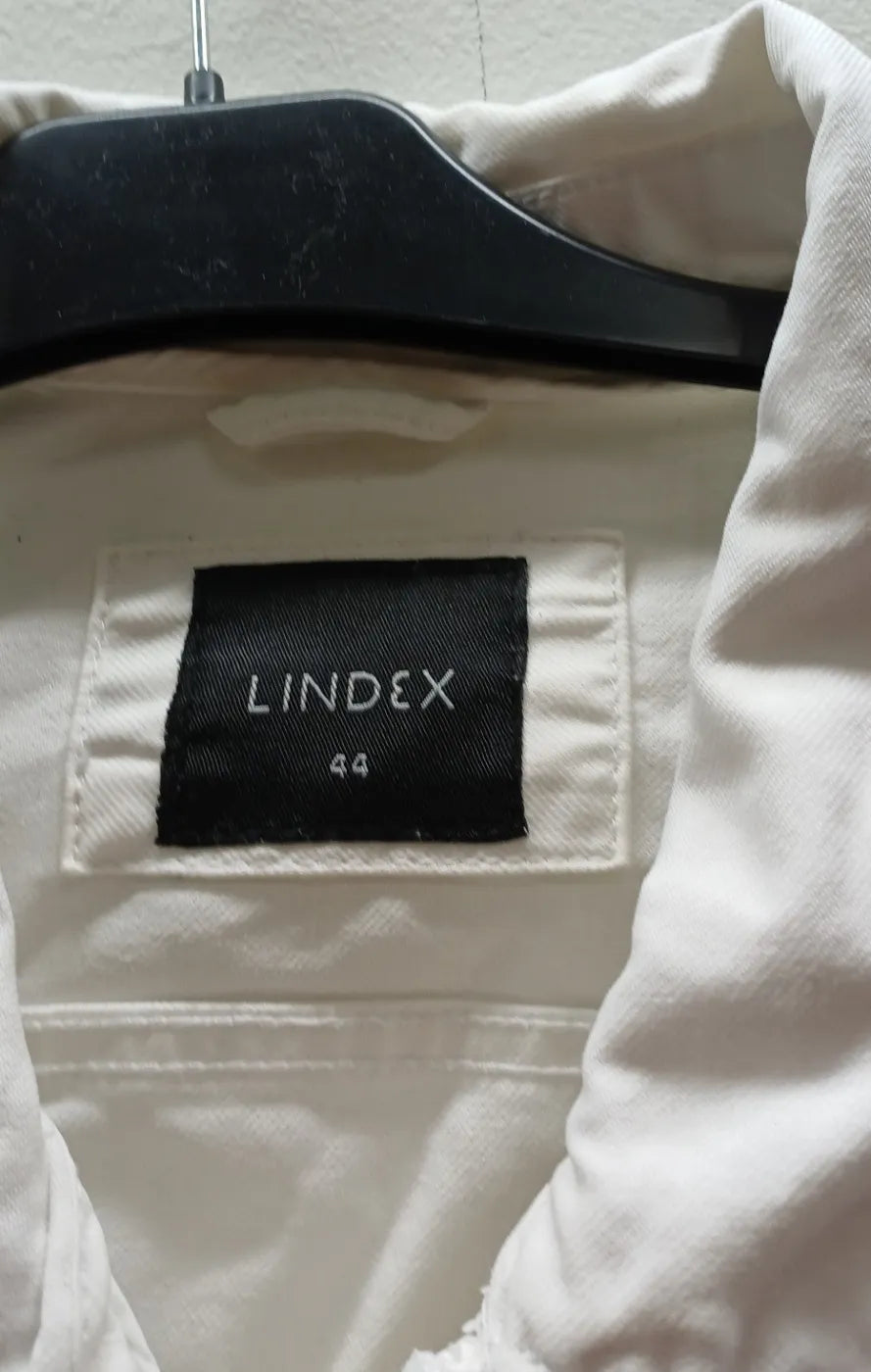 Lindex kort vit jeansjacka
