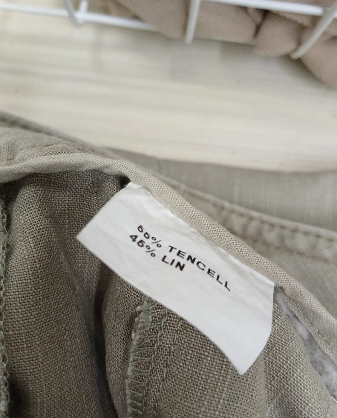 GR DESIGN beige linnebyxor