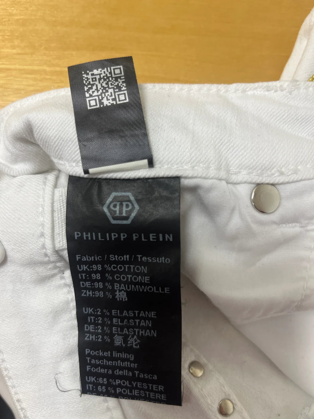 Philipp Plein vita denimshorts