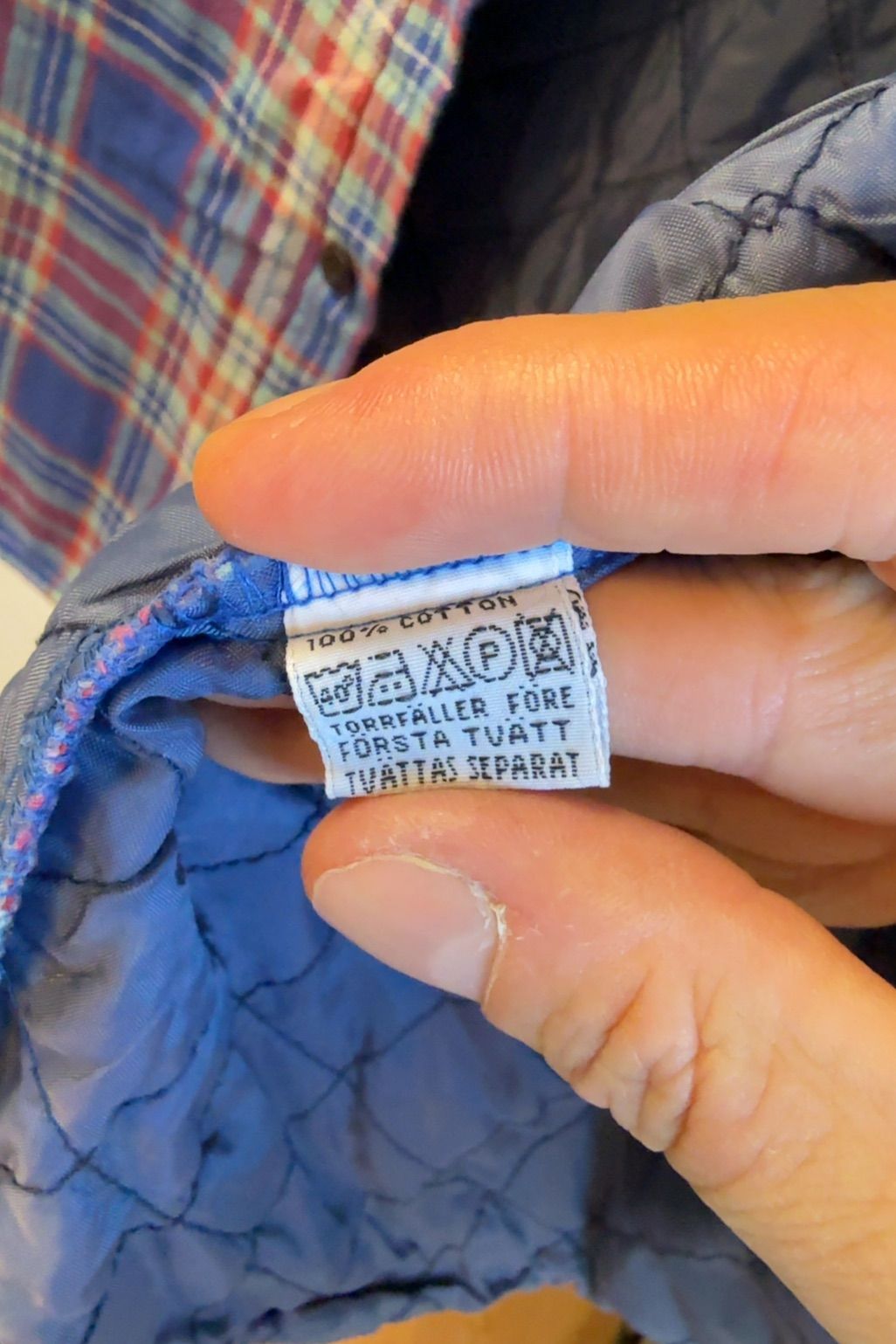 Bocaj vadderad rutig overshirt