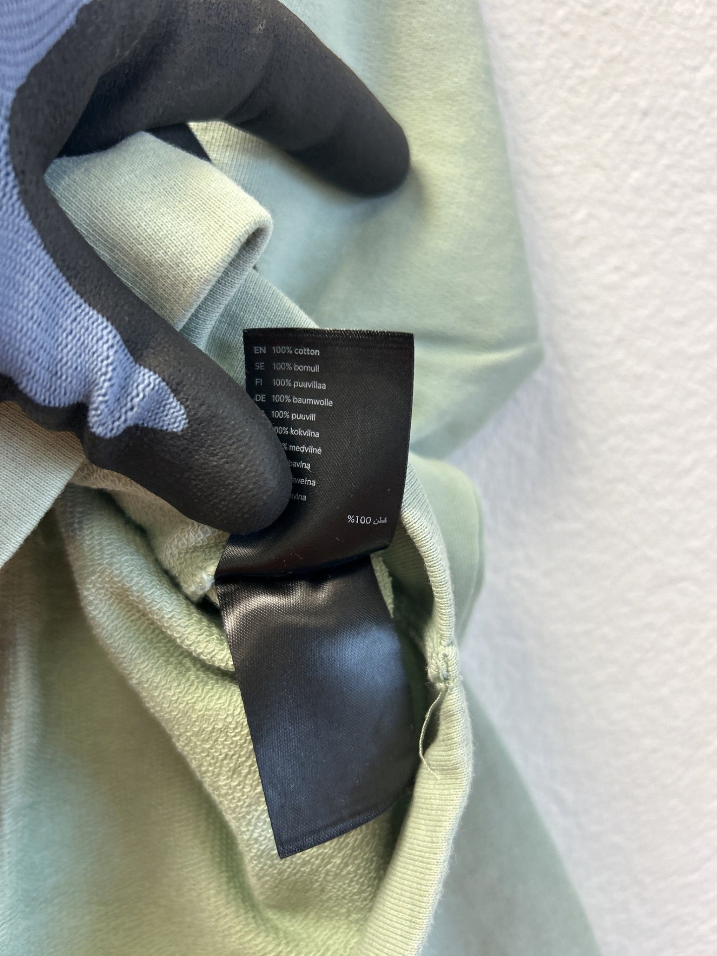 Lindex kort sweatshirt i salviagrönt