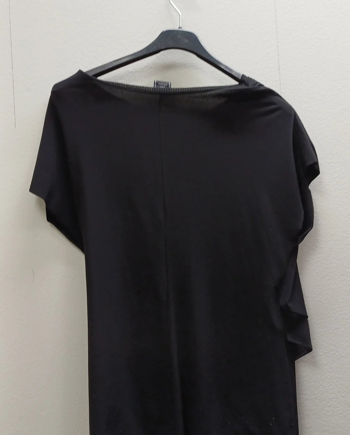 ZARA W/Bcollection draperad svart t-shirt