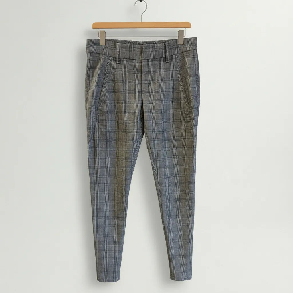 KappAhl rutiga slim fit-byxor