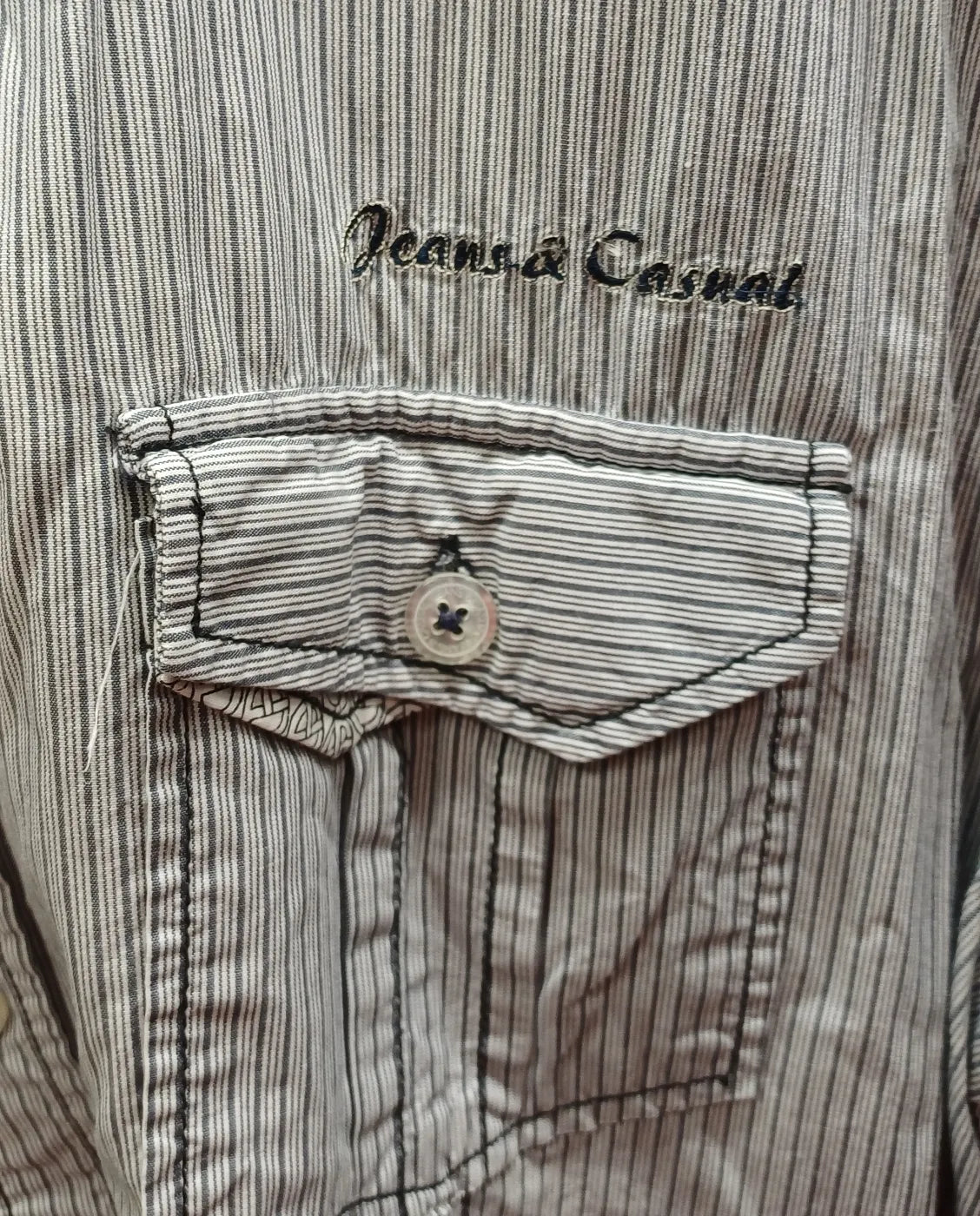 Jeans & Casual randig kortärmad skjorta