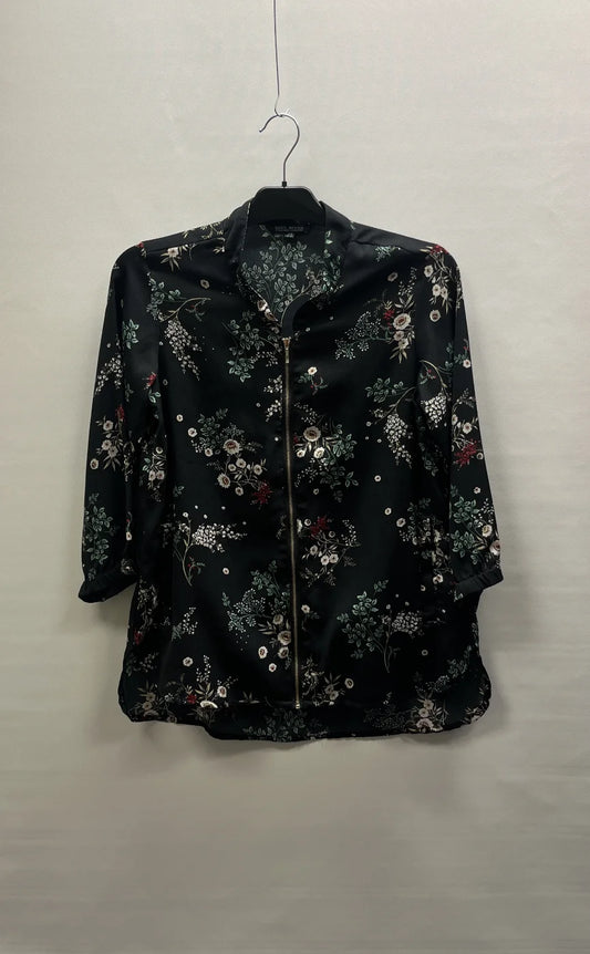 Soul River blommig overshirt med dragkedja