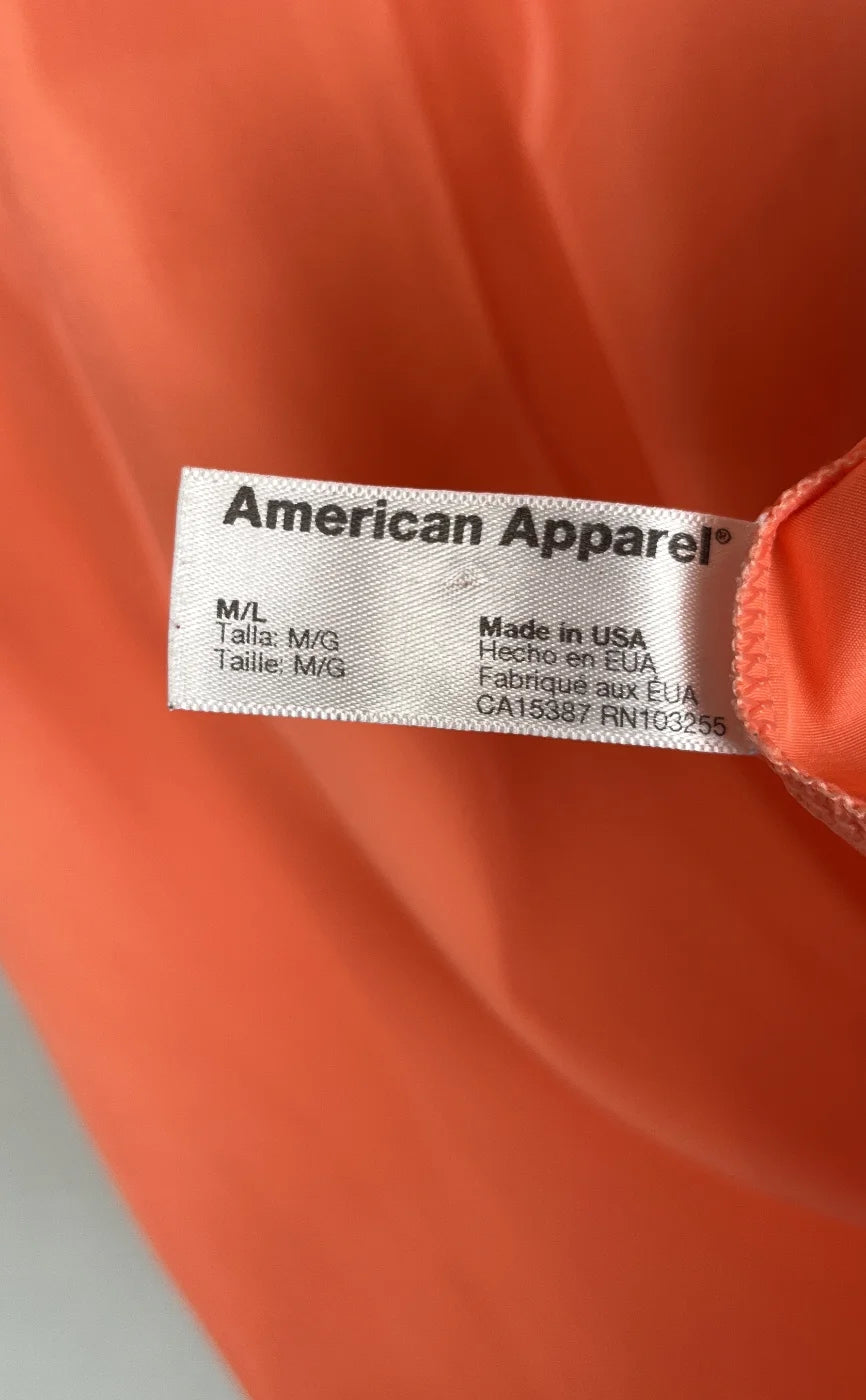 American Apparel orange kortärmad skjorta