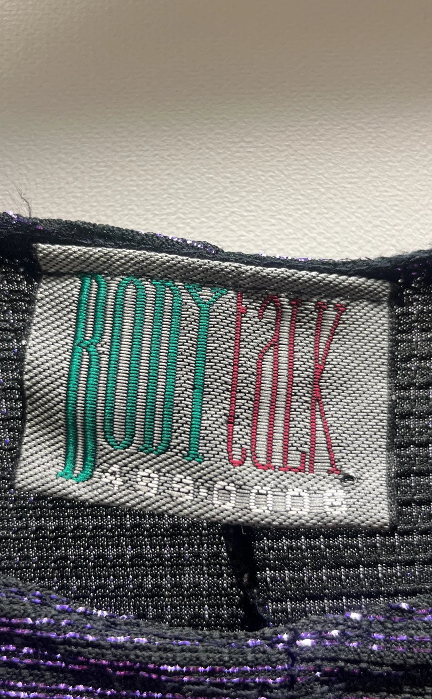 Body Talk glittrig färgblock bodysuit