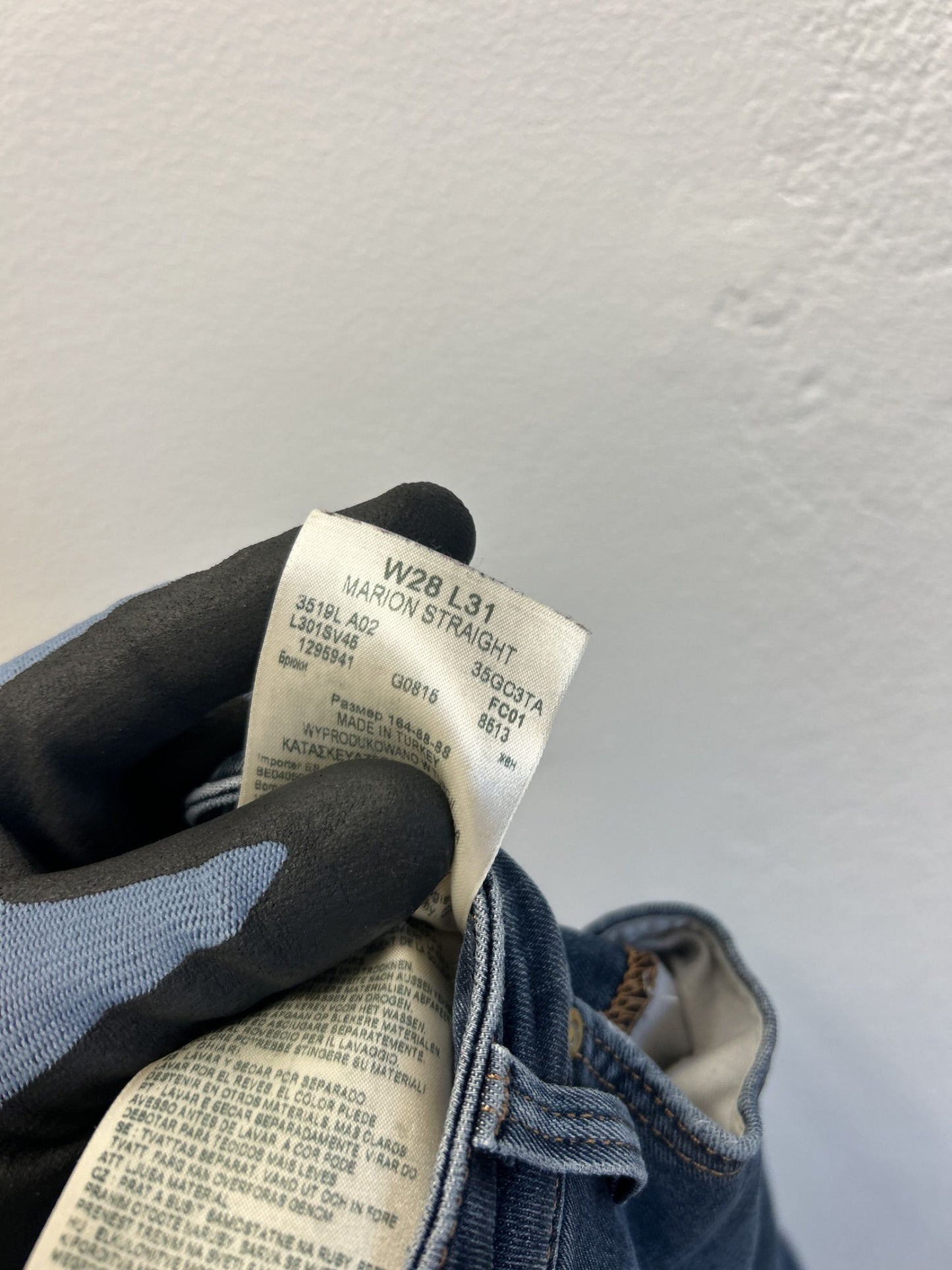 Lee raka ben blå jeans i denim