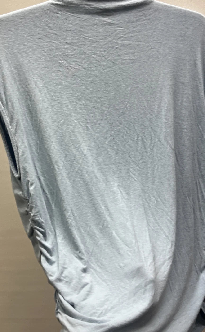 STORIES ljusblå t-shirt med sidsamling