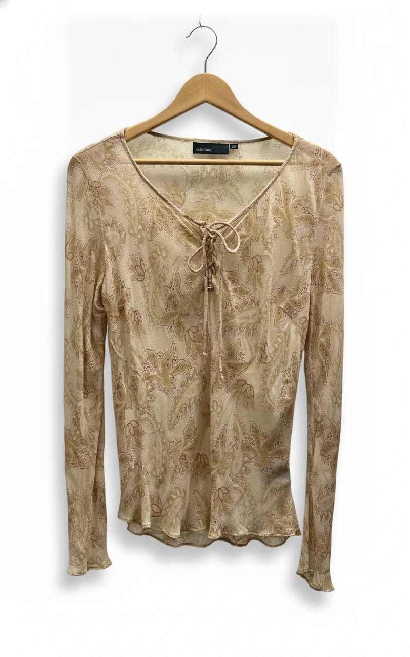 KappAhl paisley knytblus