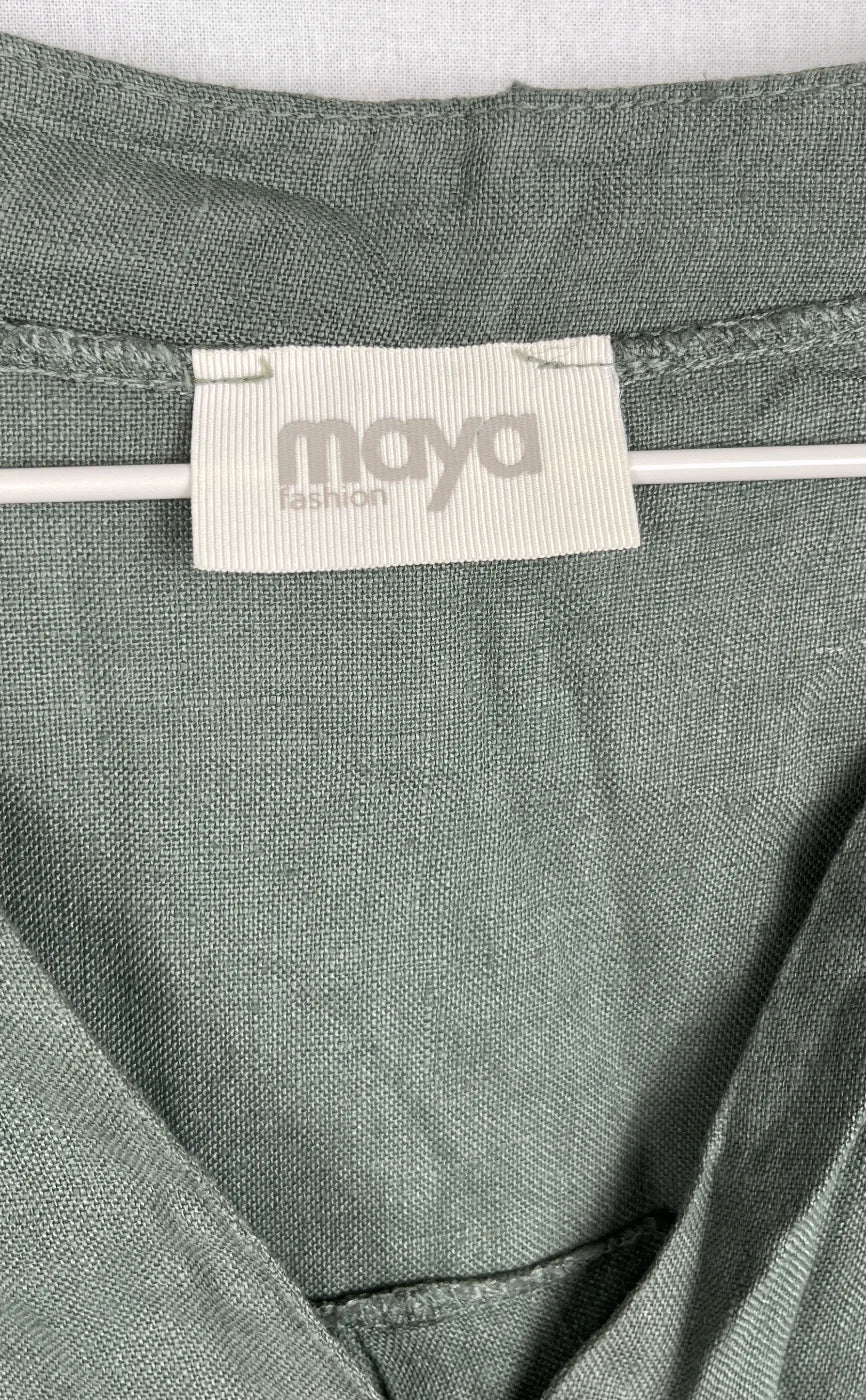 Maya linneblus i salviagrönt