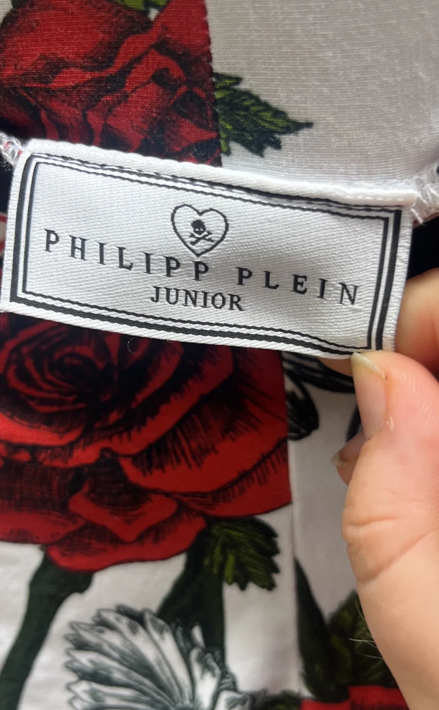 Philipp Plein Junior blommiga leggings
