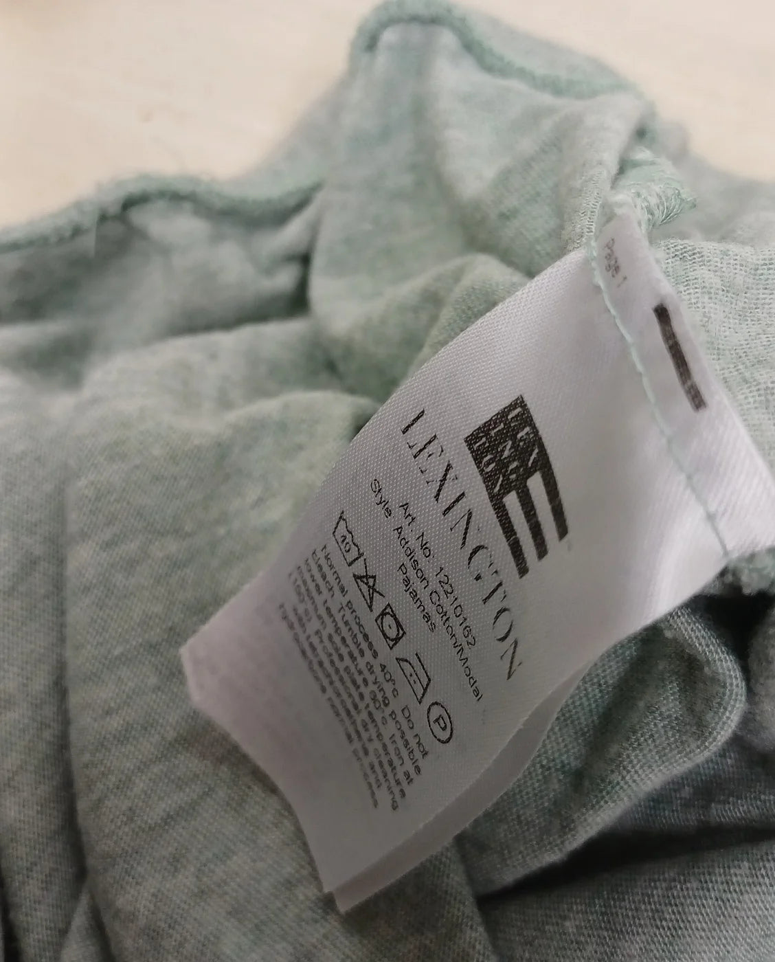 Lexington Sleepwear salviagröna mysshorts