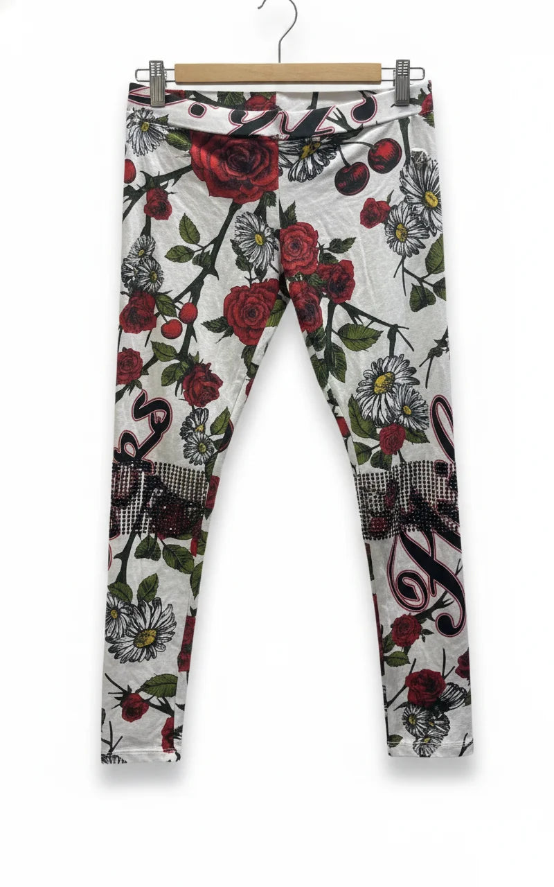 Philipp Plein Junior blommiga leggings