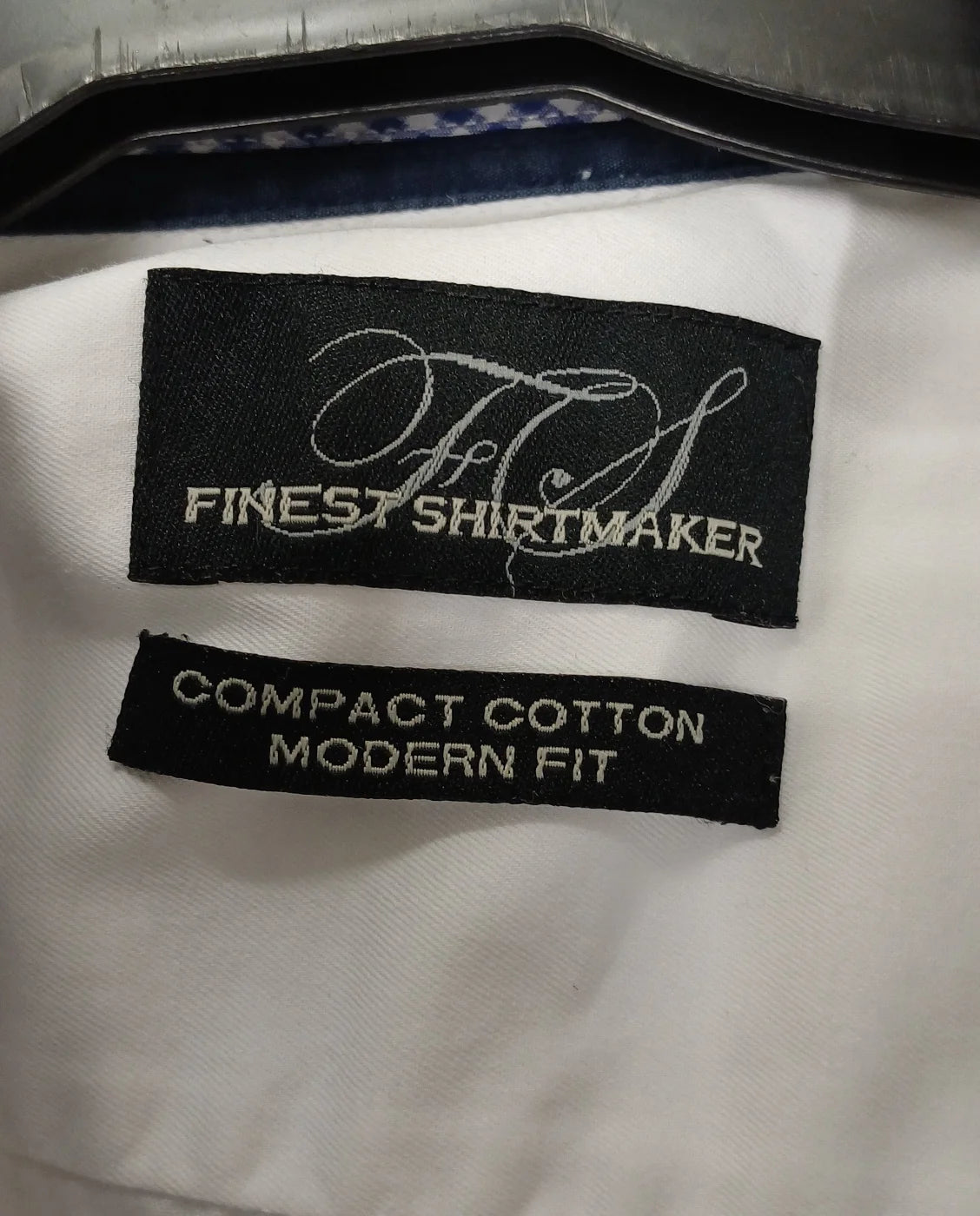 F S Finest Shirtmaker vit skjorta med modern passform