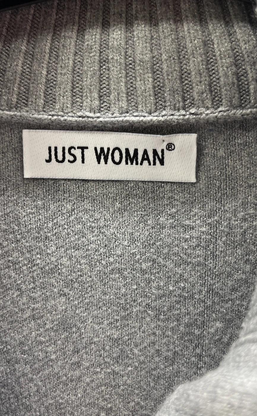 JUST WOMAN grå stickad tröja