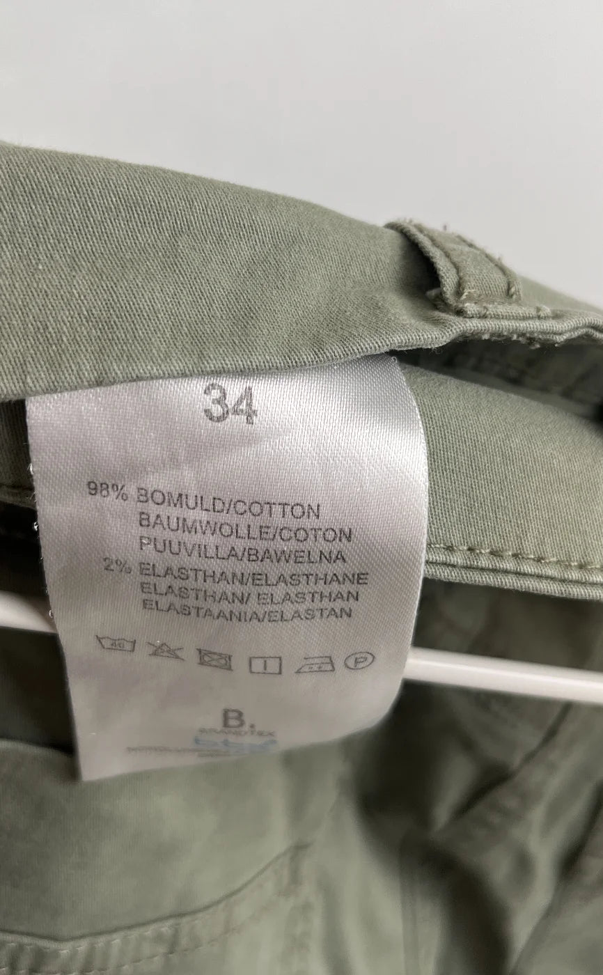 Brandtex olivgröna cargoshorts
