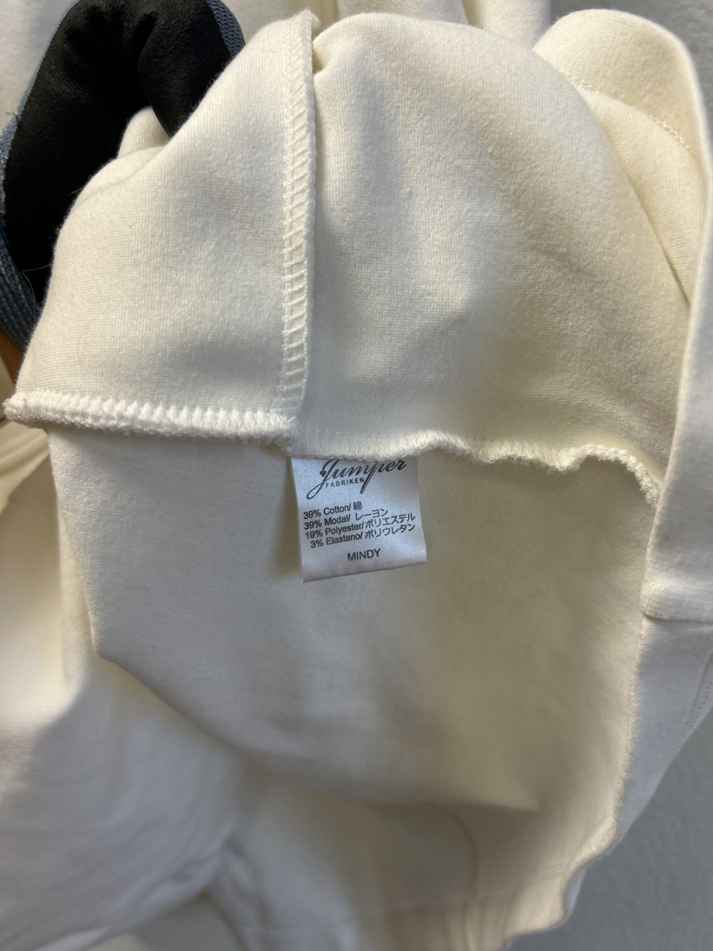 Jumper Fabriken ärmlös vit klänning M