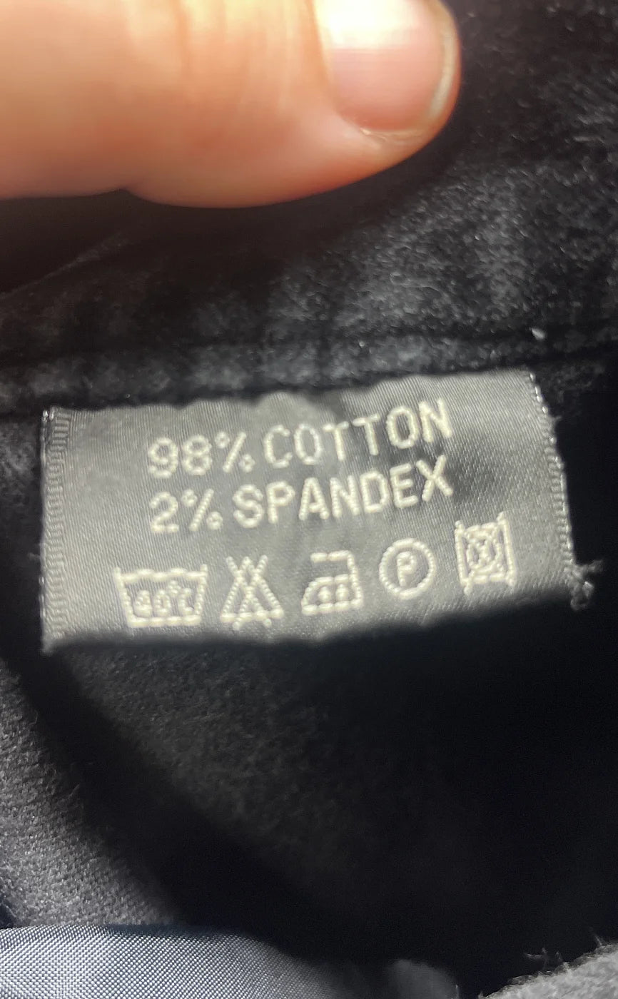 Gianini svarta sammetsjeans