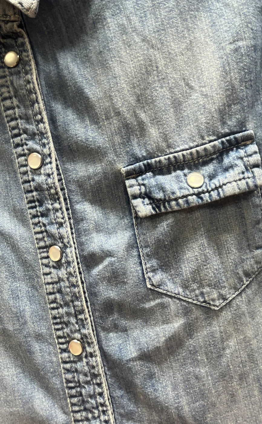 Hunkydory denimskjorta med knappar