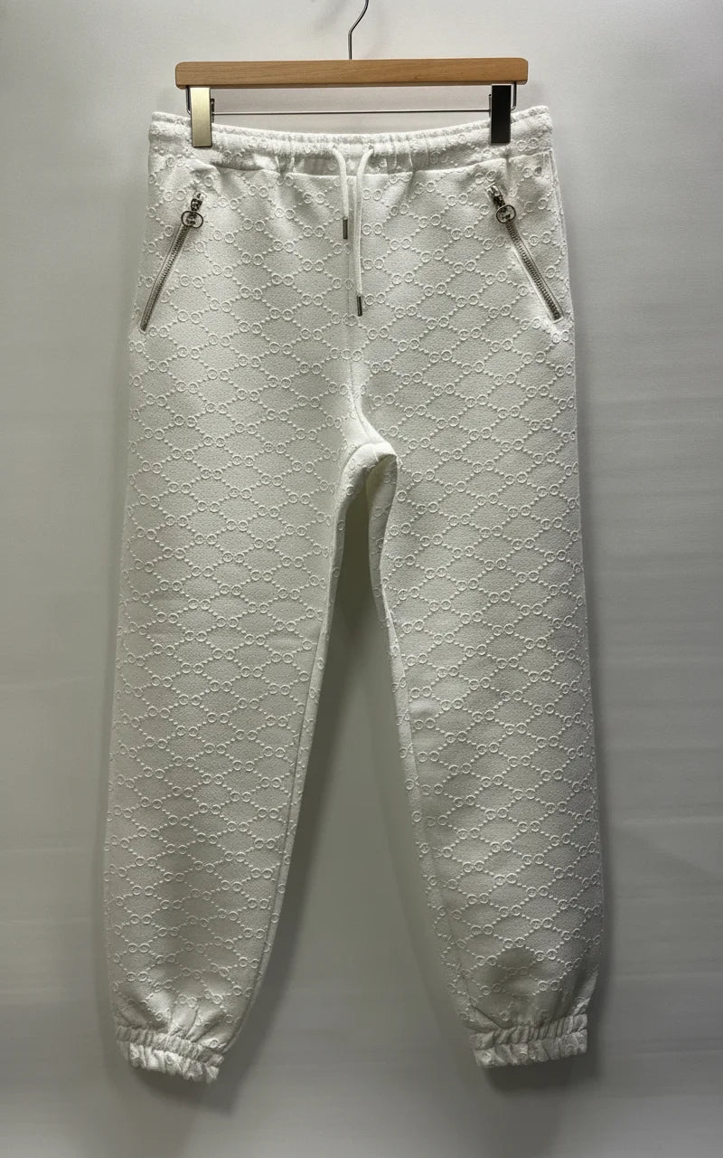 Gucci vita sweatpants med präglat mönster