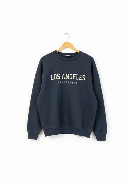 Iconic Sportswear marinblå sweatshirt med rund hals