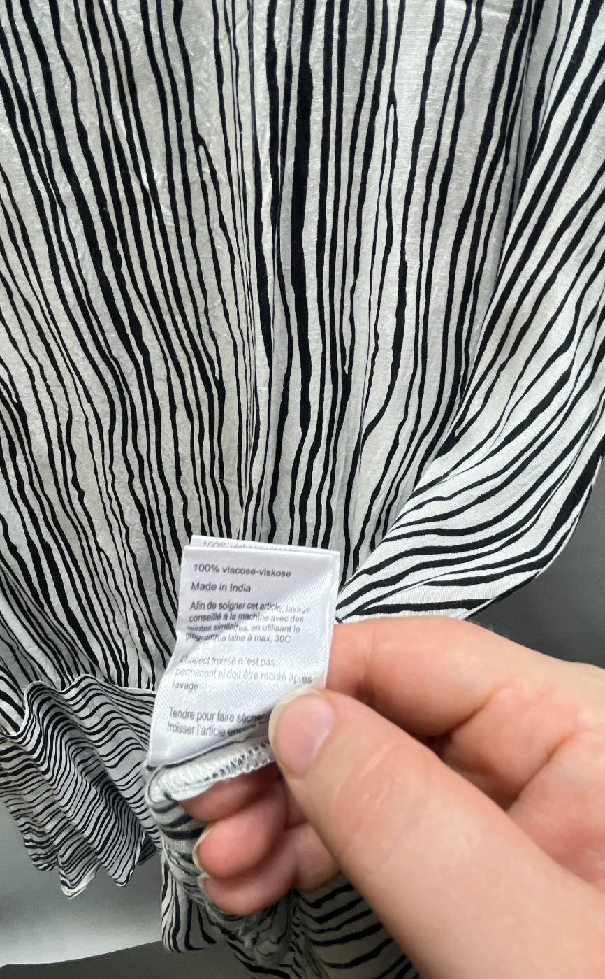Masai randig klänning med lös passform