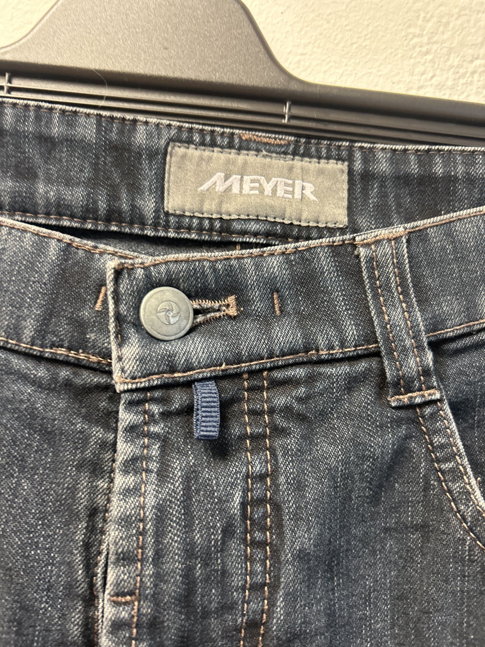 Meyer mörk marinblå jeans för herr
