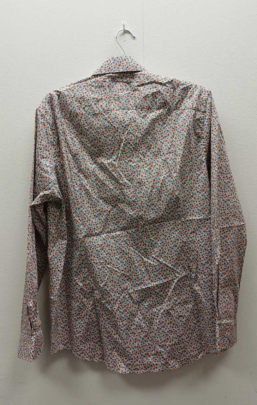 Dressmann slim fit blommig skjorta