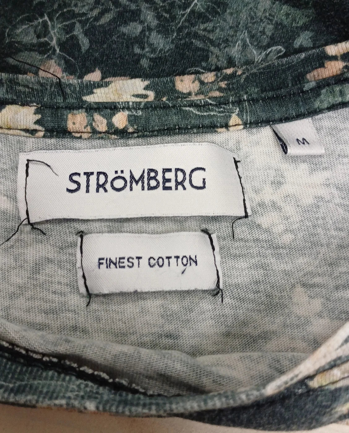 Strömberg t-shirt i bomull med blommönster - Herr