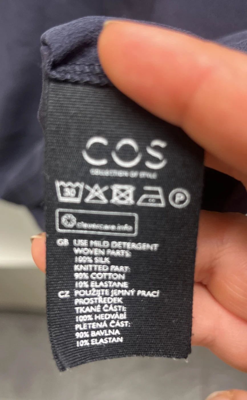 COS oversize marinblå t-shirt