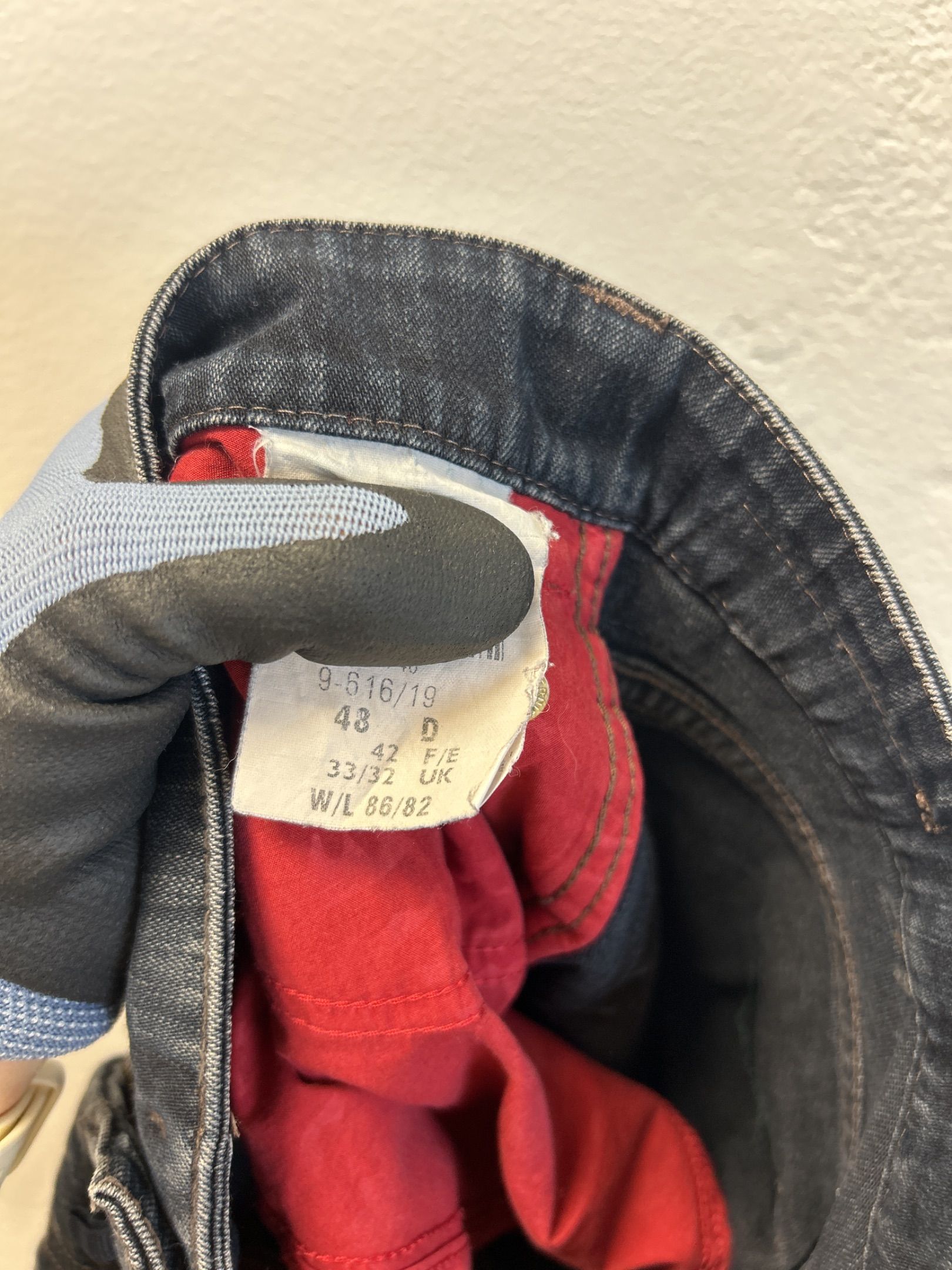 Meyer mörk marinblå jeans för herr